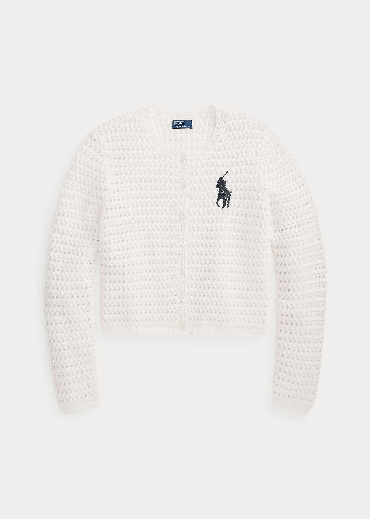 Big Pony Crocheted Cotton Cardigan - 1