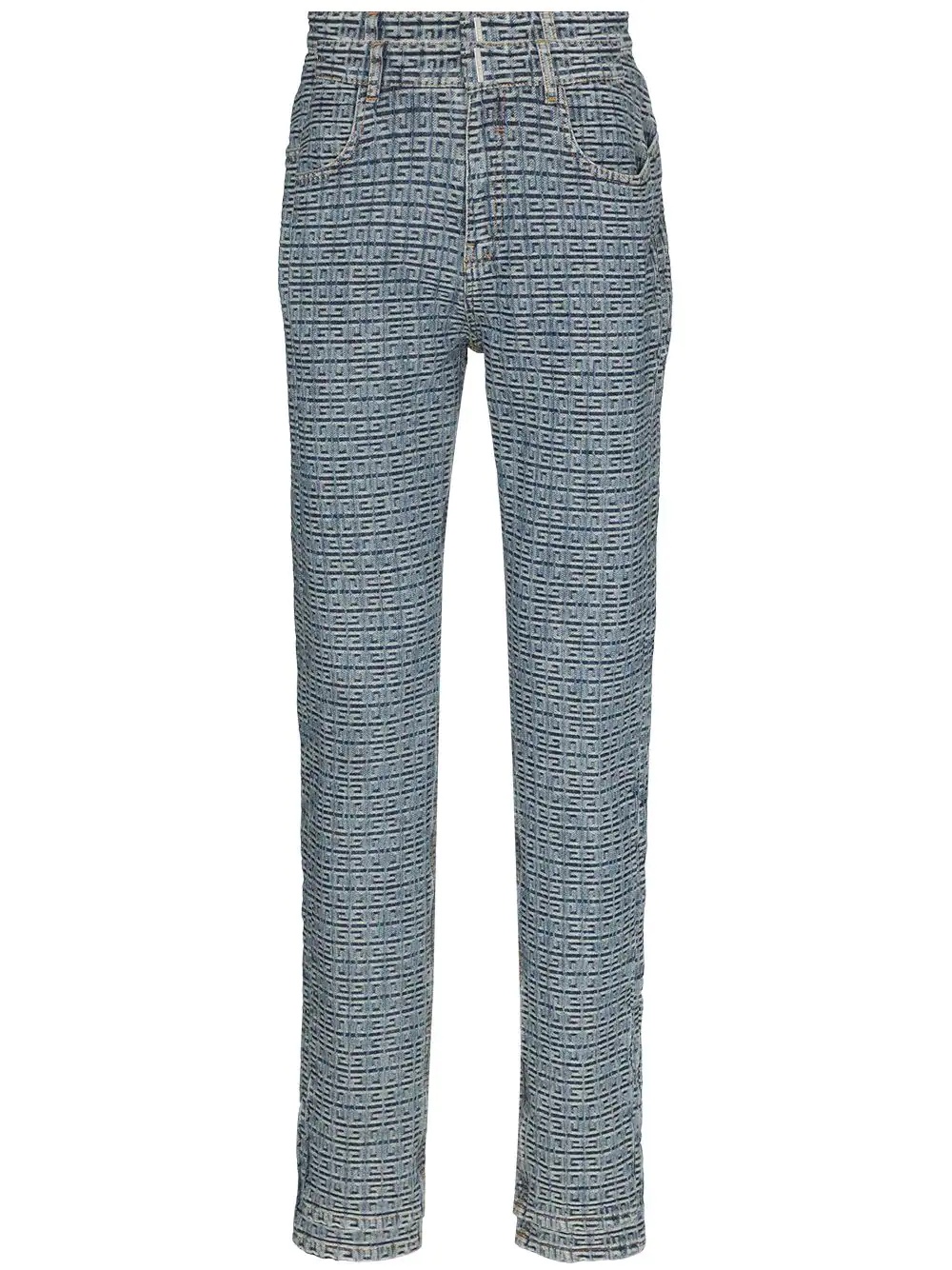 4G-pattern slim-fit jeans - 1