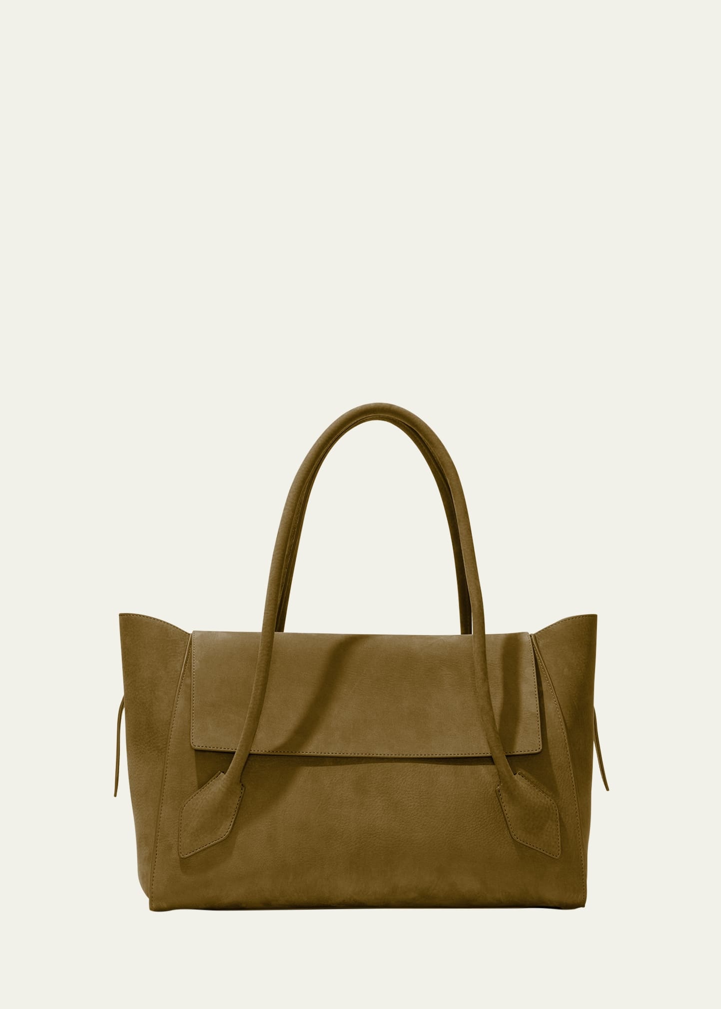 Tate Fold-Over Flap Leather Shoulder Bag - 1