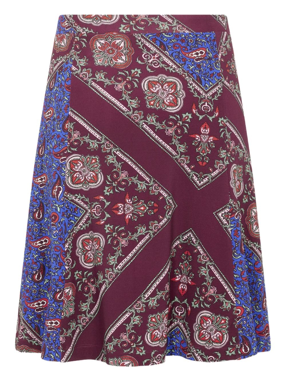 paisley-print button-up skirt - 5