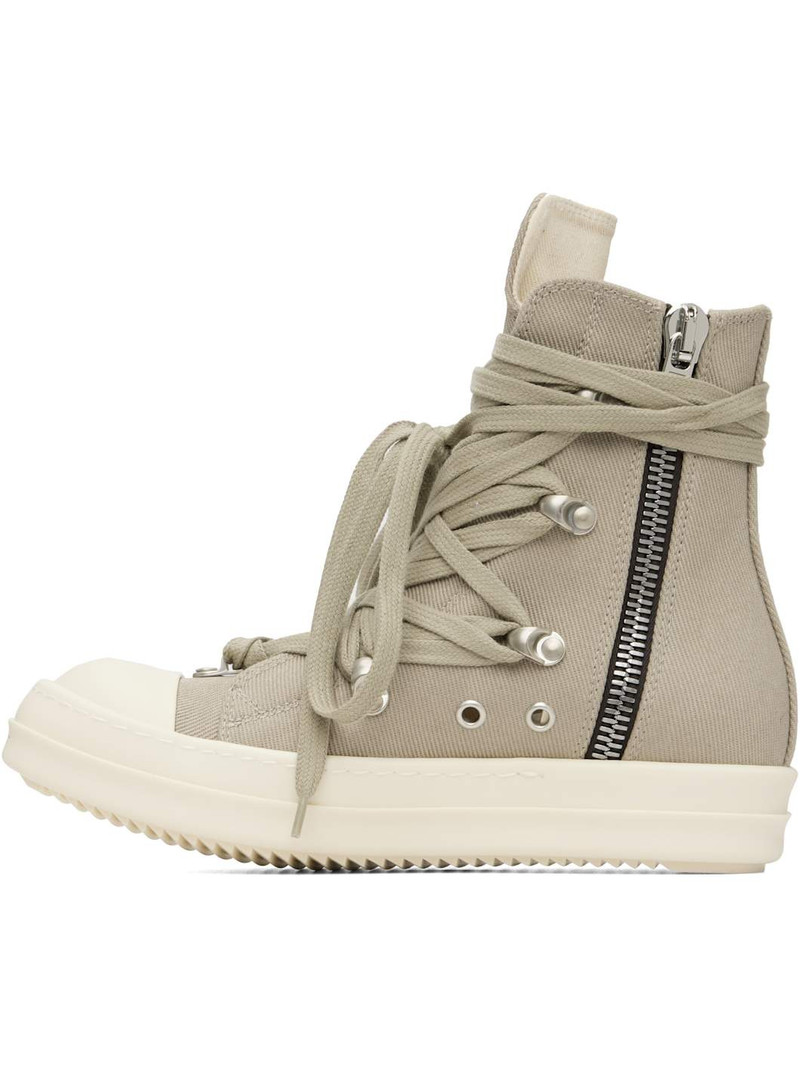 Rick Owens DRKSHDW Taupe Concordians Megalace Sneaks Sneakers outlook