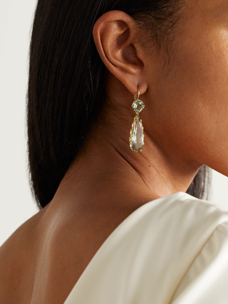 ILEANA MAKRI Crown 18-karat Gold Amethyst Earrings outlook