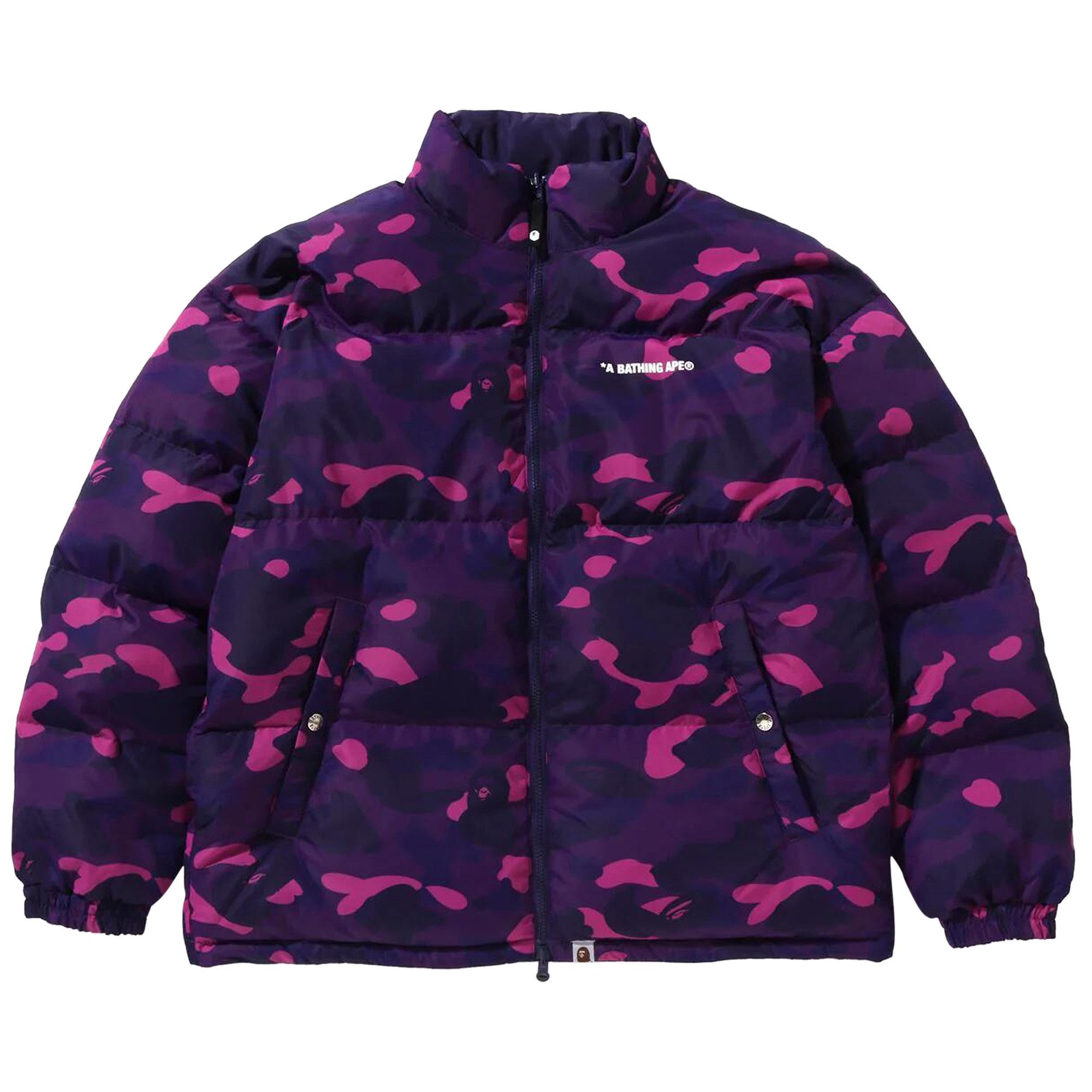 BAPE Color Camo Reversible Down Jacket 'Purple' - 1