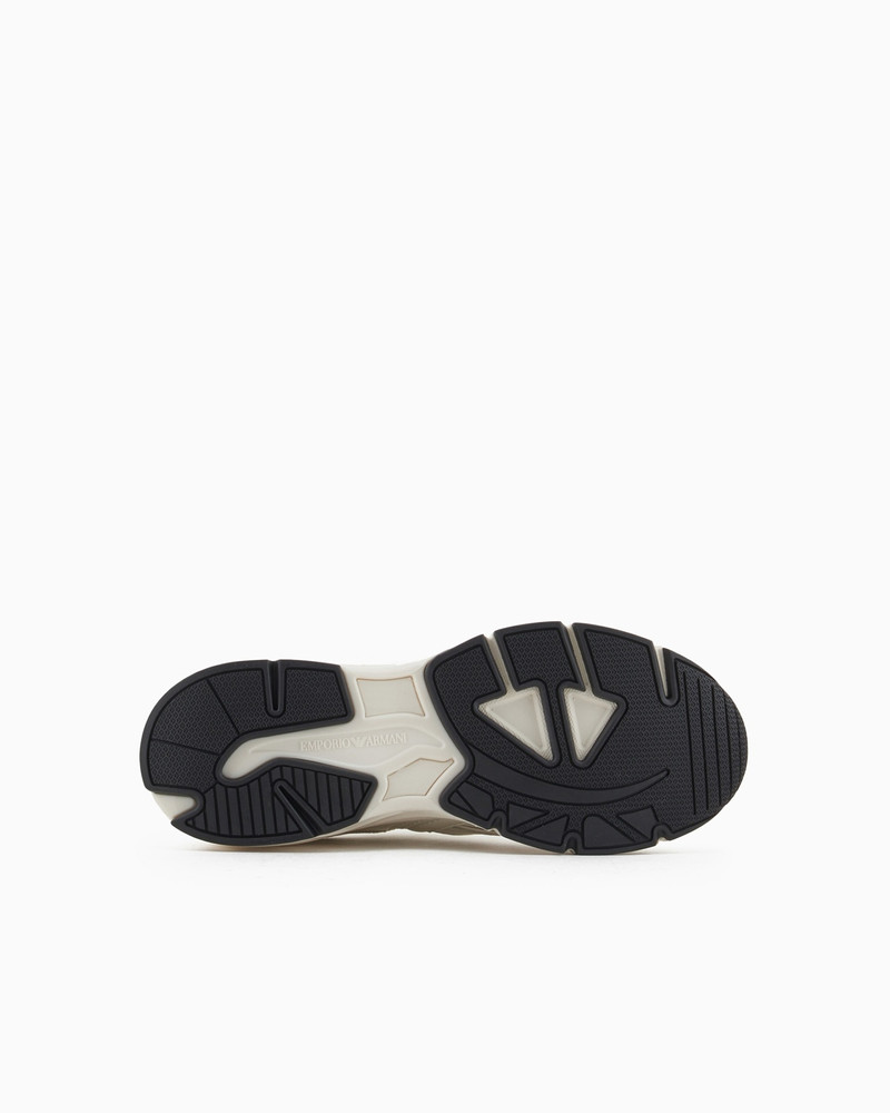 SOFT-MATERIAL SNEAKERS WITH WAVE MOTIF 6