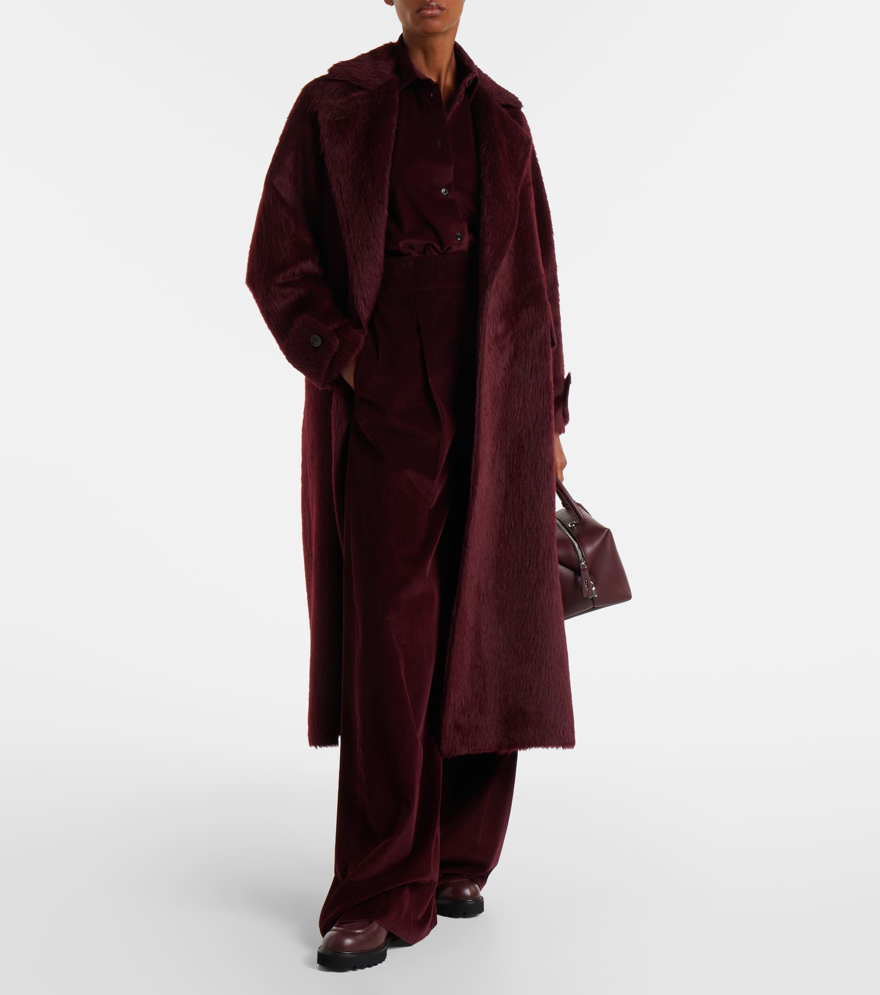 Track leather and suede loafers - 3