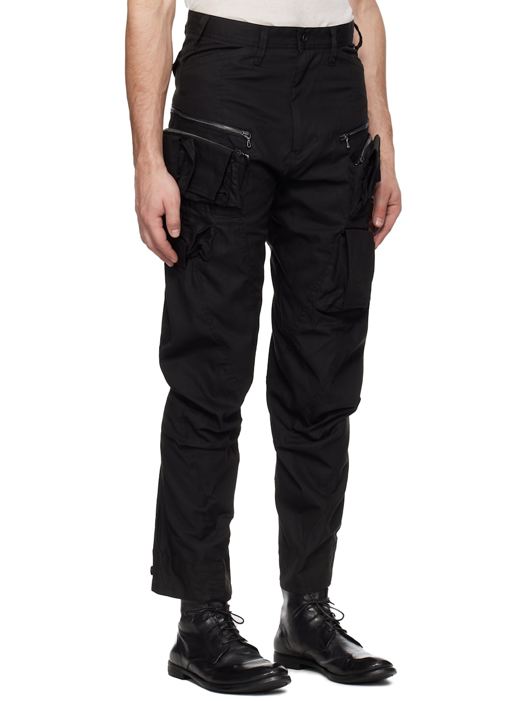 Black Tactical Cargo Pants - 2