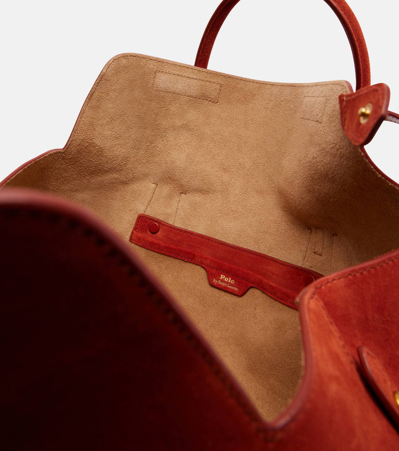 Bellport Medium suede tote bag 3