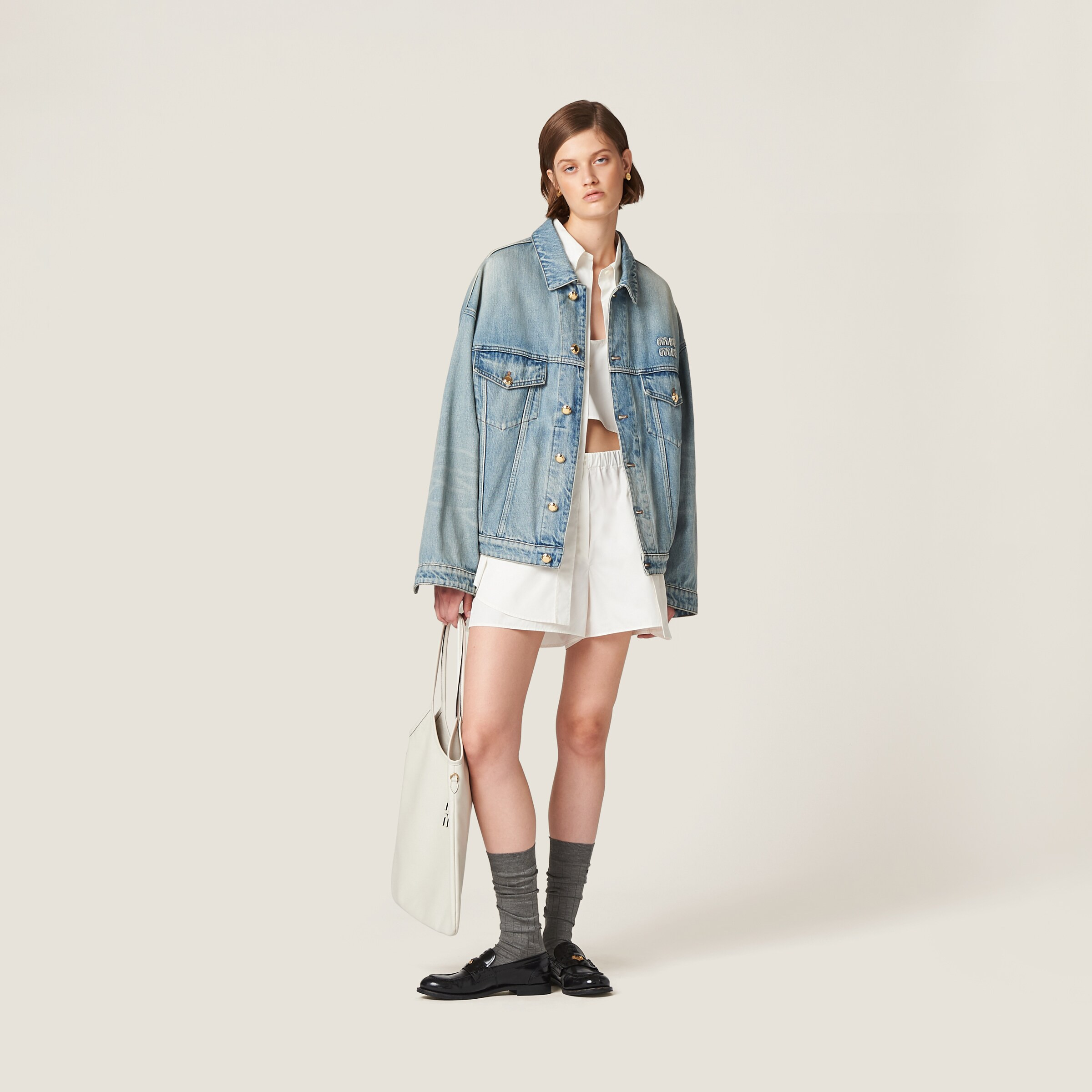 Denim blouson jacket - 2