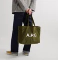 Logo-Print Cotton-Corduroy Tote Bag - 7