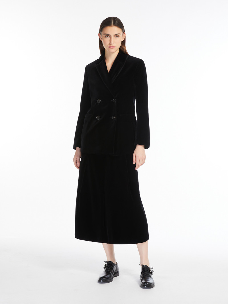 'S Max Mara EUFEMIA Double-breasted velvet jacket outlook
