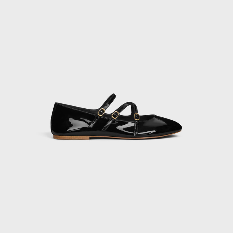 LES BALLERINES CELINE CRISS-CROSS BABIES BALLERINA in PATENT CALFSKIN 1