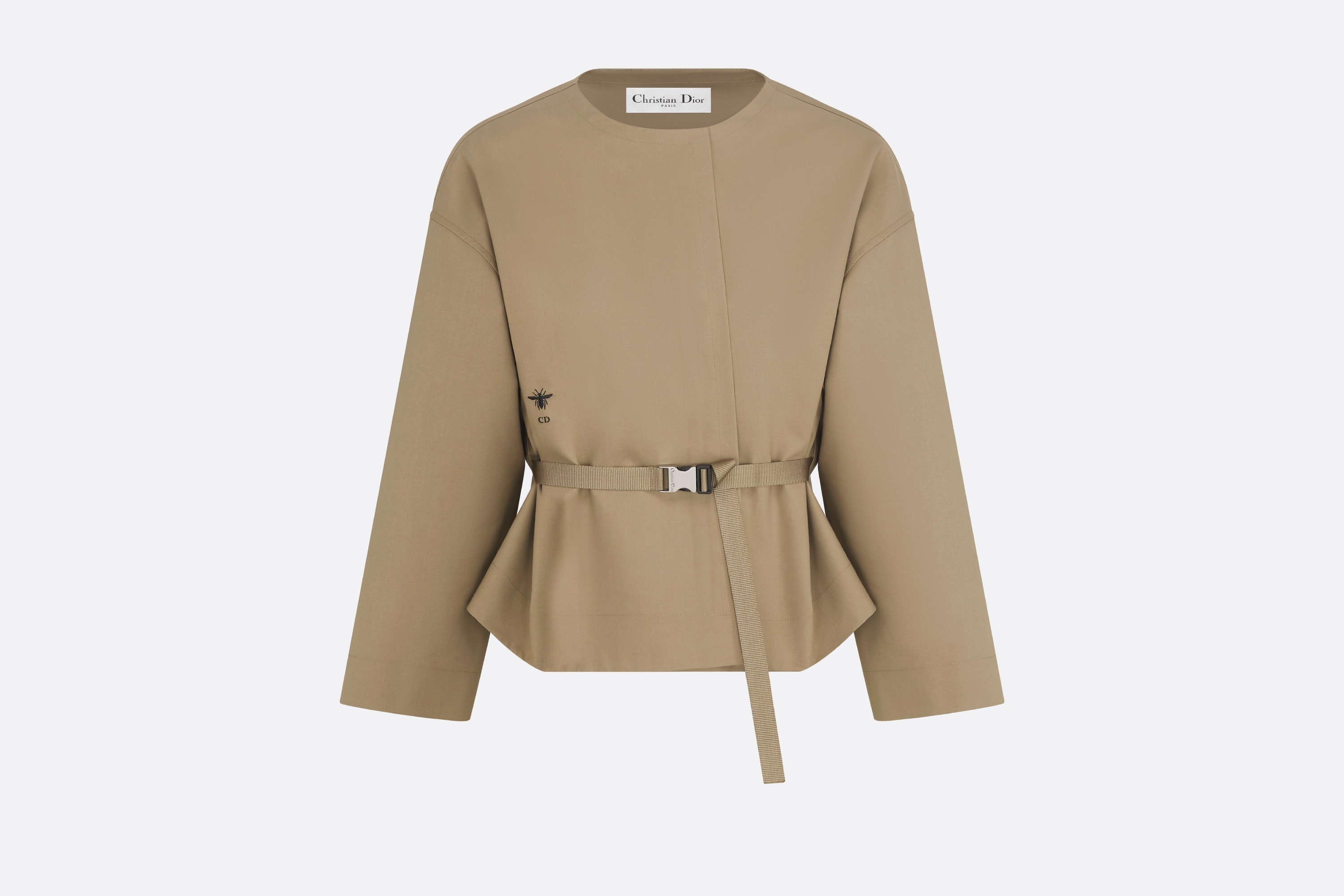 Belted Cropped Peacoat - 1
