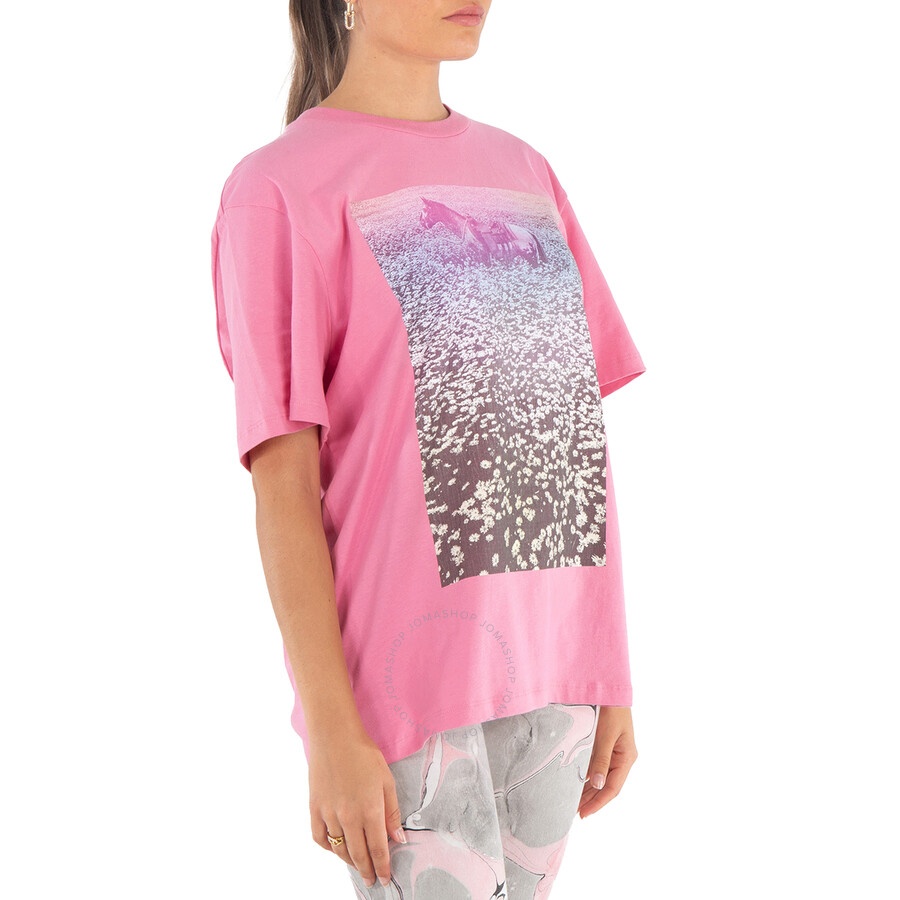 Stella McCartney Lucky Spot Daisy Field Cotton T-Shirt - 4