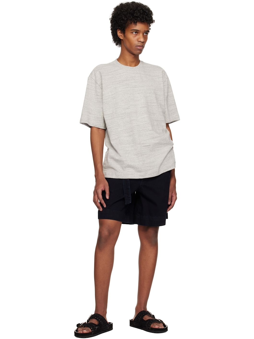 Black Relaxed Utility Shorts - 4