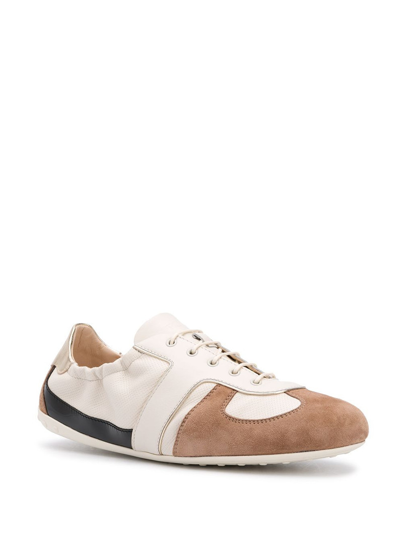 Tod's colour-block leather sneakers outlook