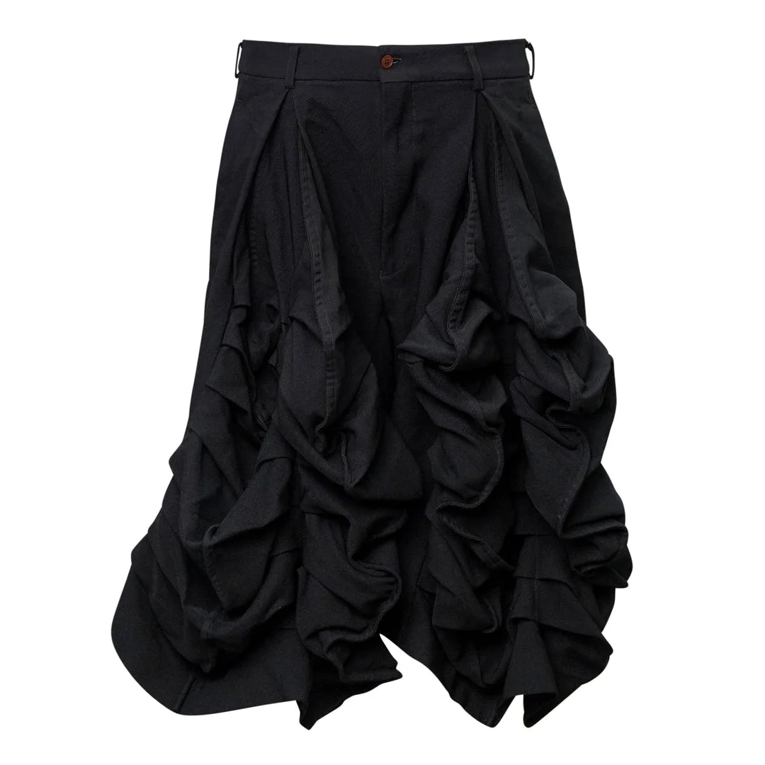 Garment Dyed Ruffle Shorts - 1