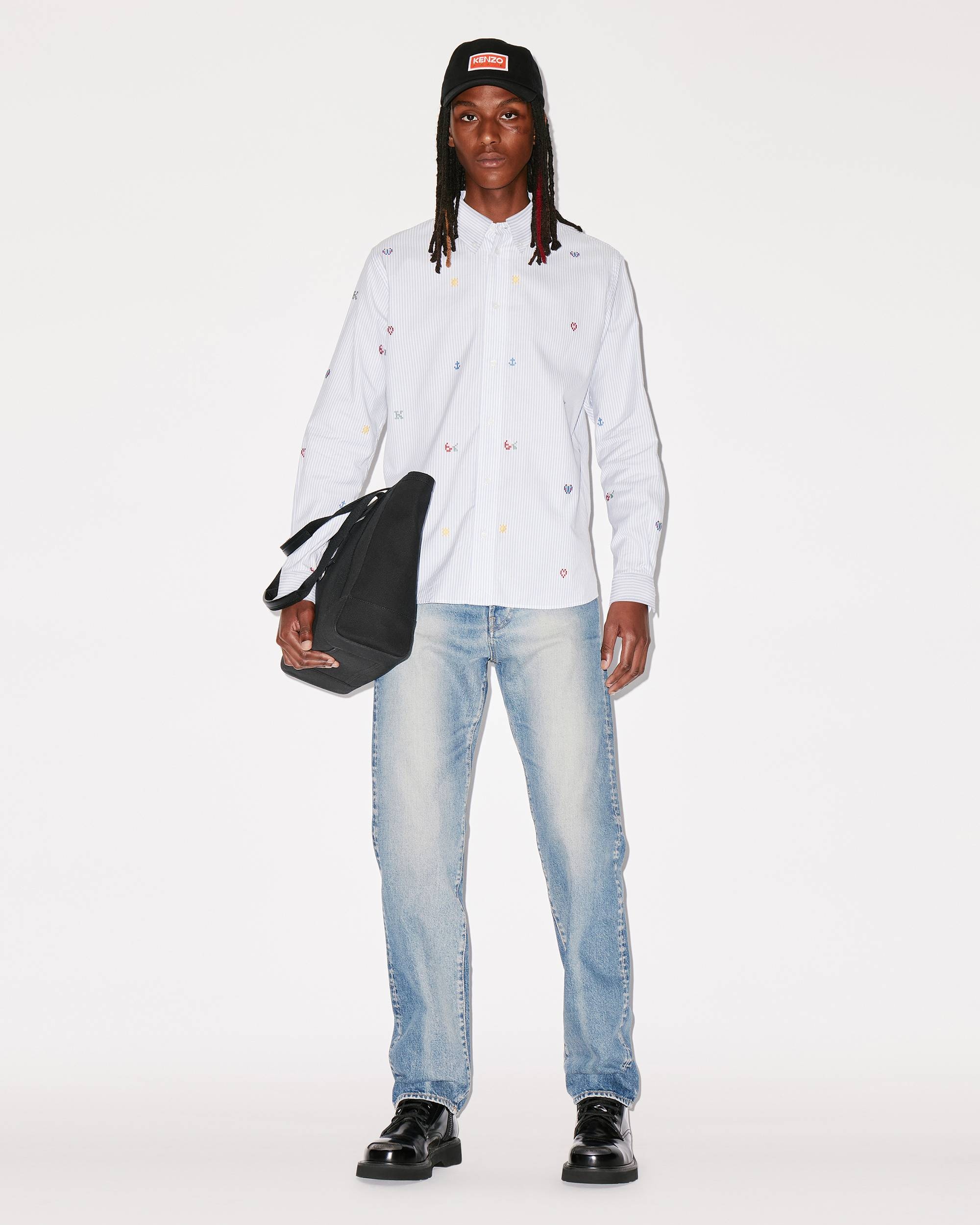 'KENZO Pixel' striped casual shirt - 3