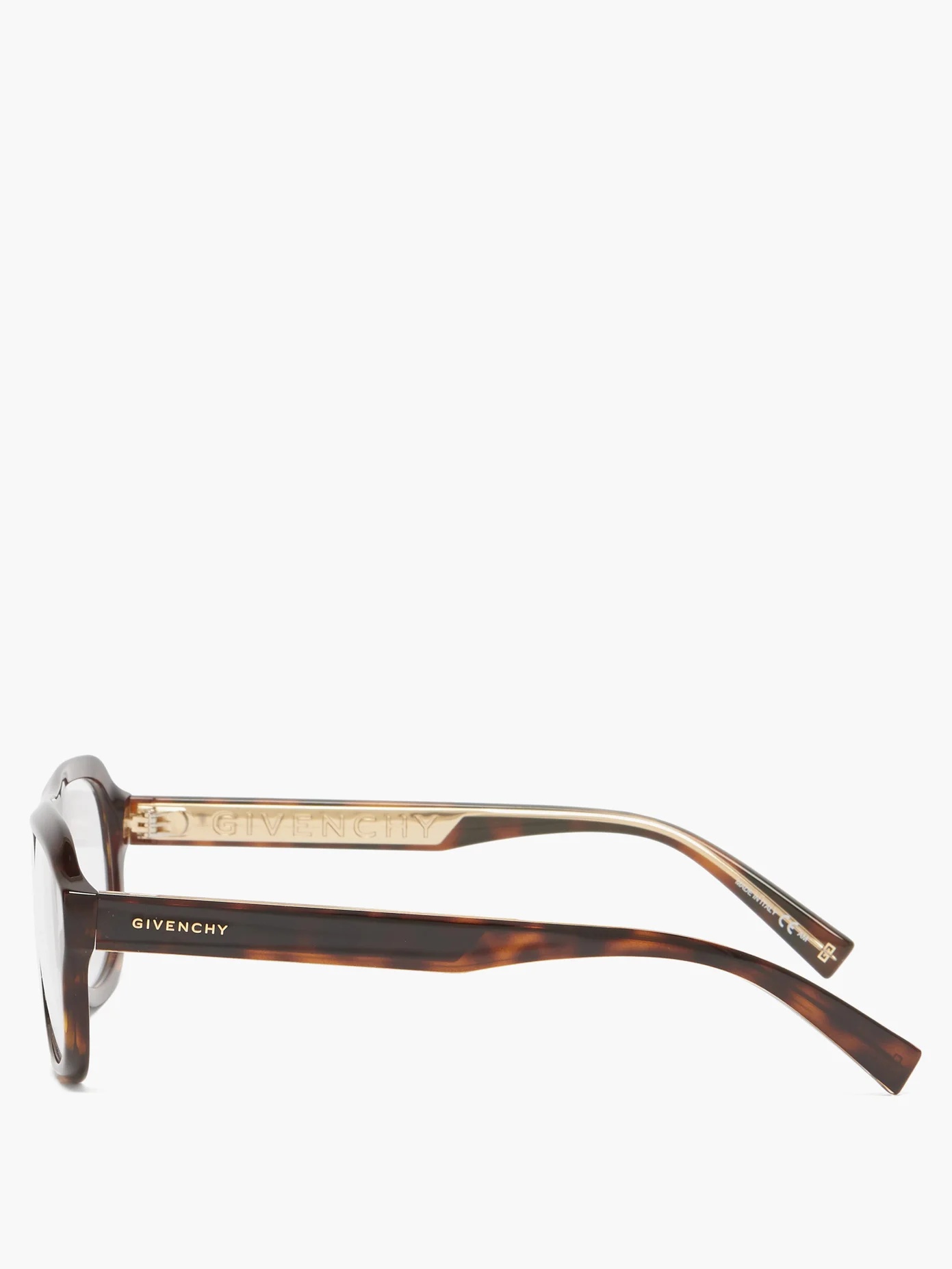 Aviator tortoiseshell-acetate glasses - 3