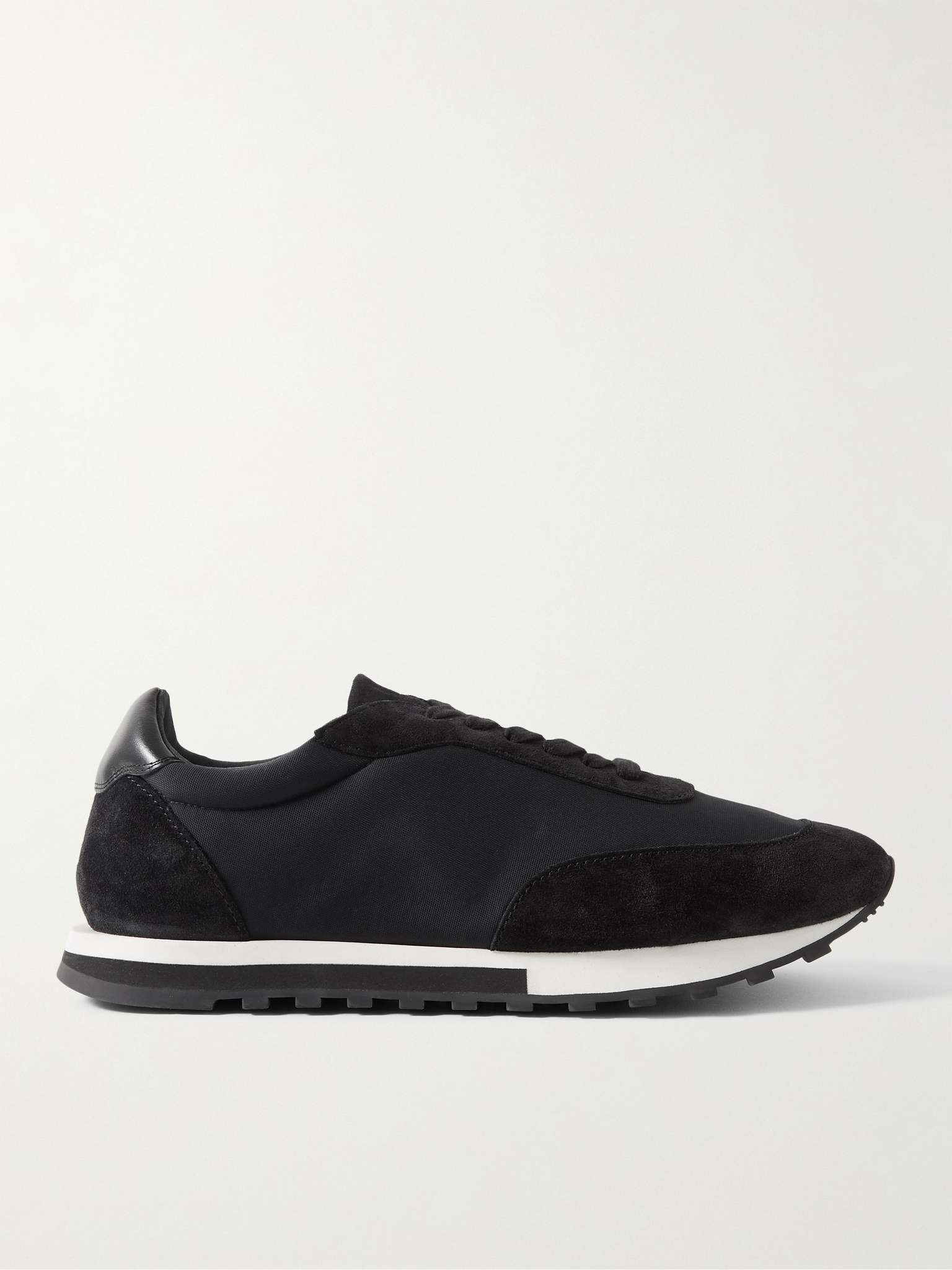 Owen Leather- and Suede-Trimmed Nylon Sneakers - 1