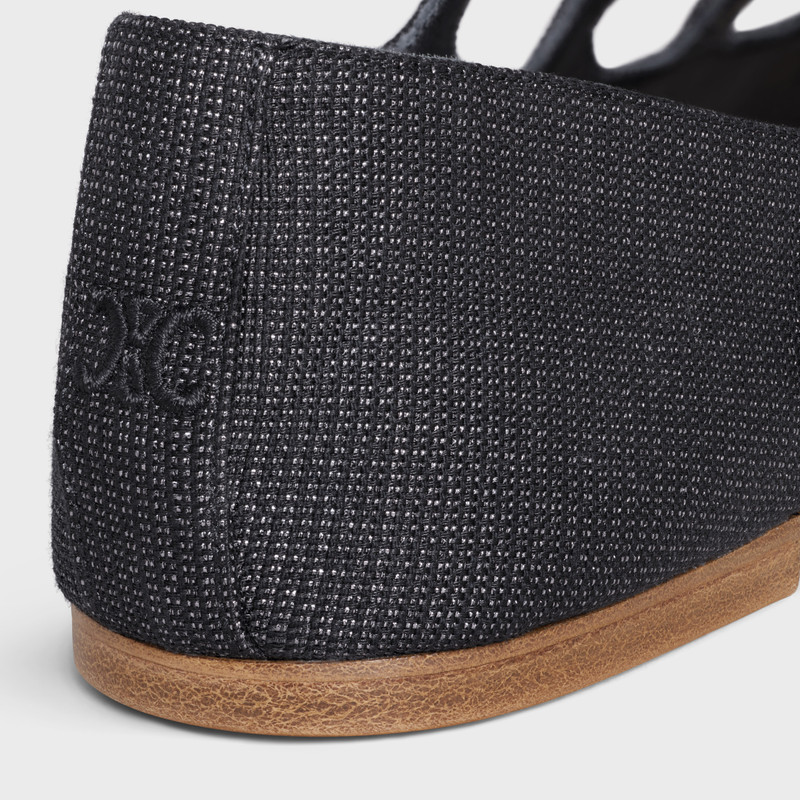 LES BALLERINES CELINE CRISS-CROSS BABIES BALLERINA in LUREX FABRIC 5