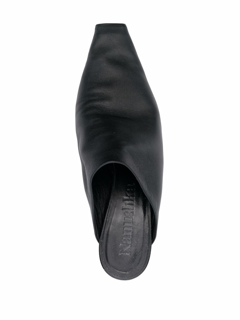 elongated square toe 50mm mules - 4
