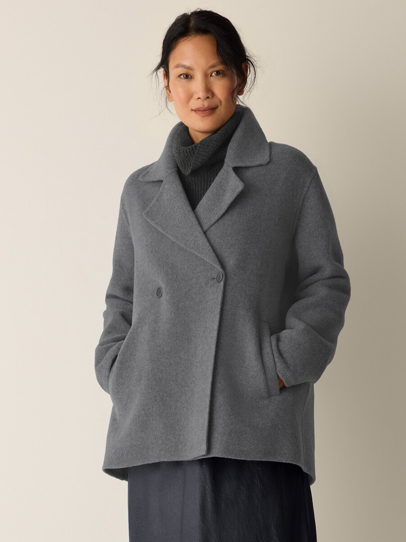 Doubleface Wool Cloud Short Coat 3