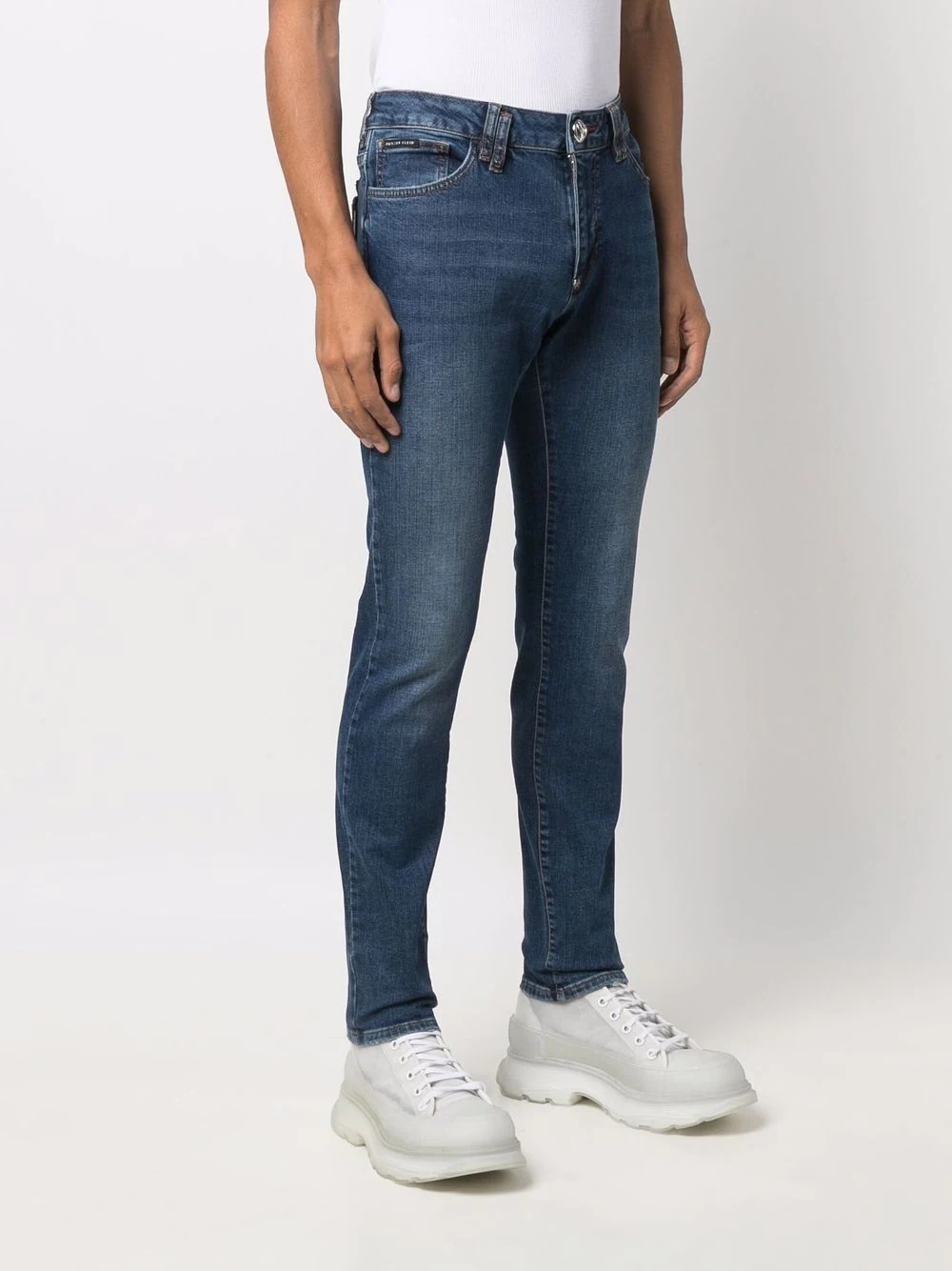 mid-rise slim-cut jeans - 3