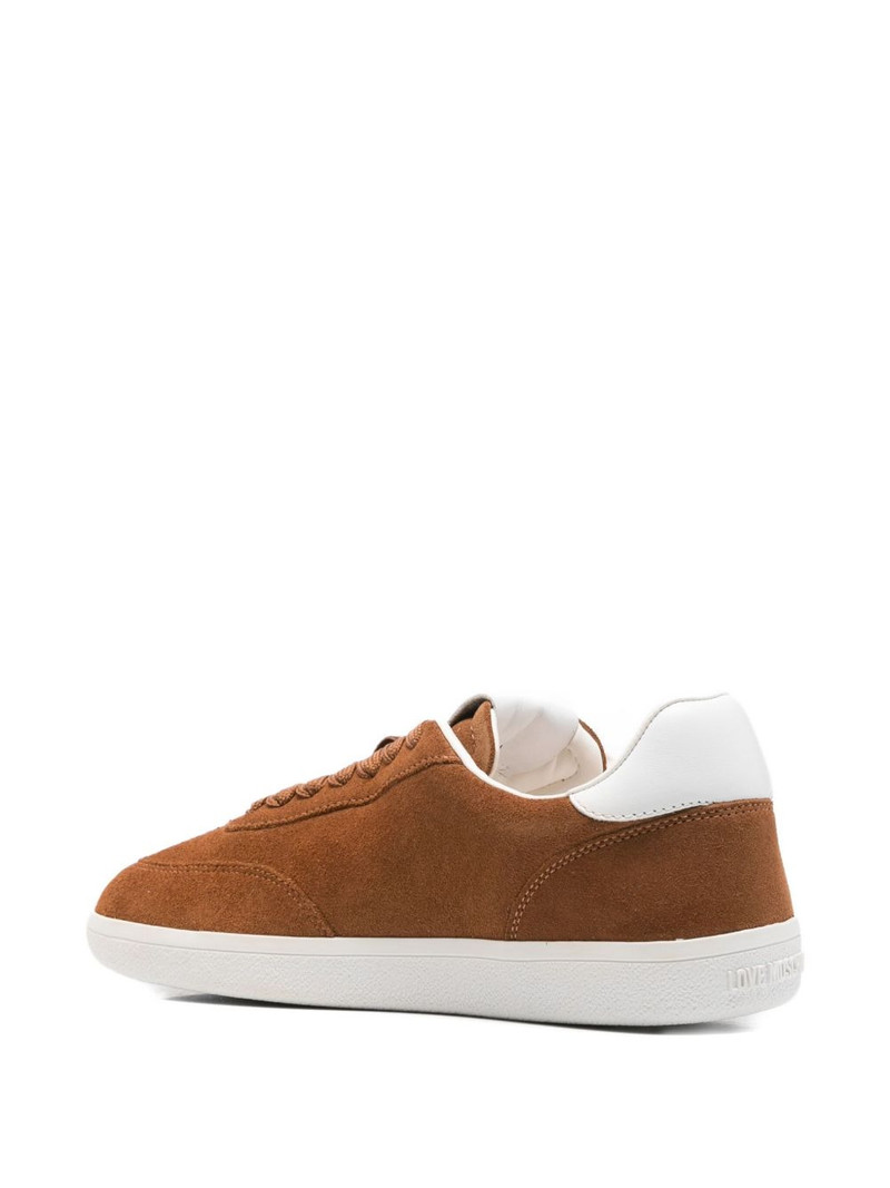 heart-appliqué suede sneakers 3
