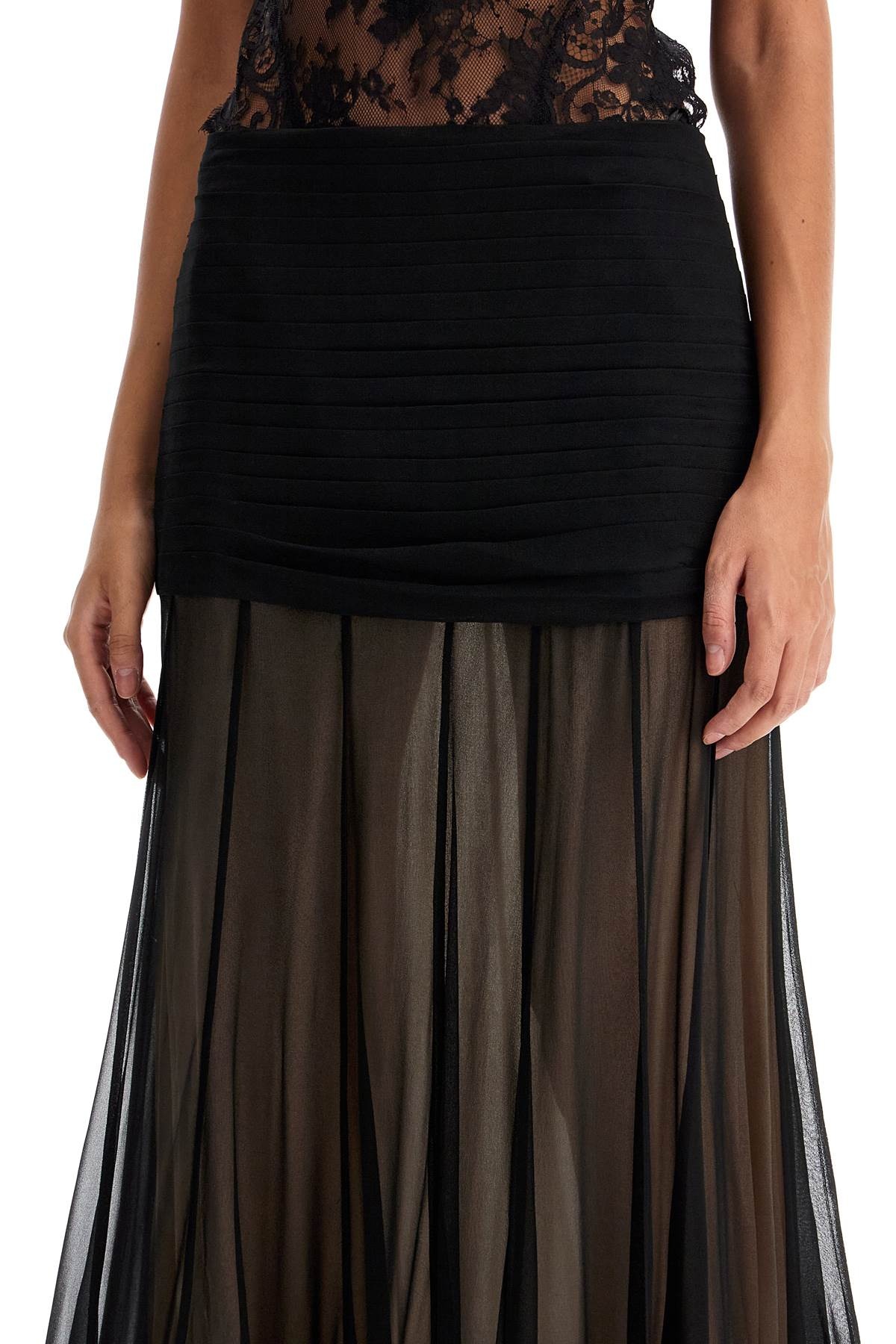 Maxi Skirt With Fl - 3