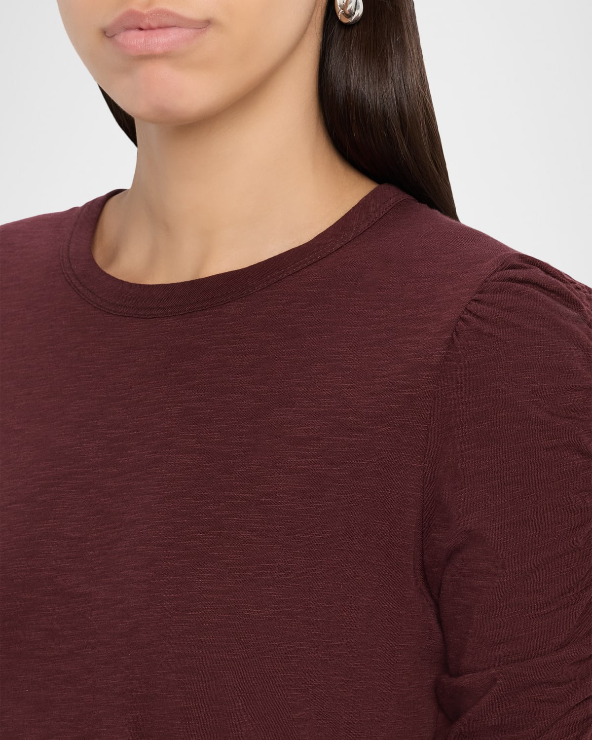 Waldorf Ruched-Sleeve Tee - 5