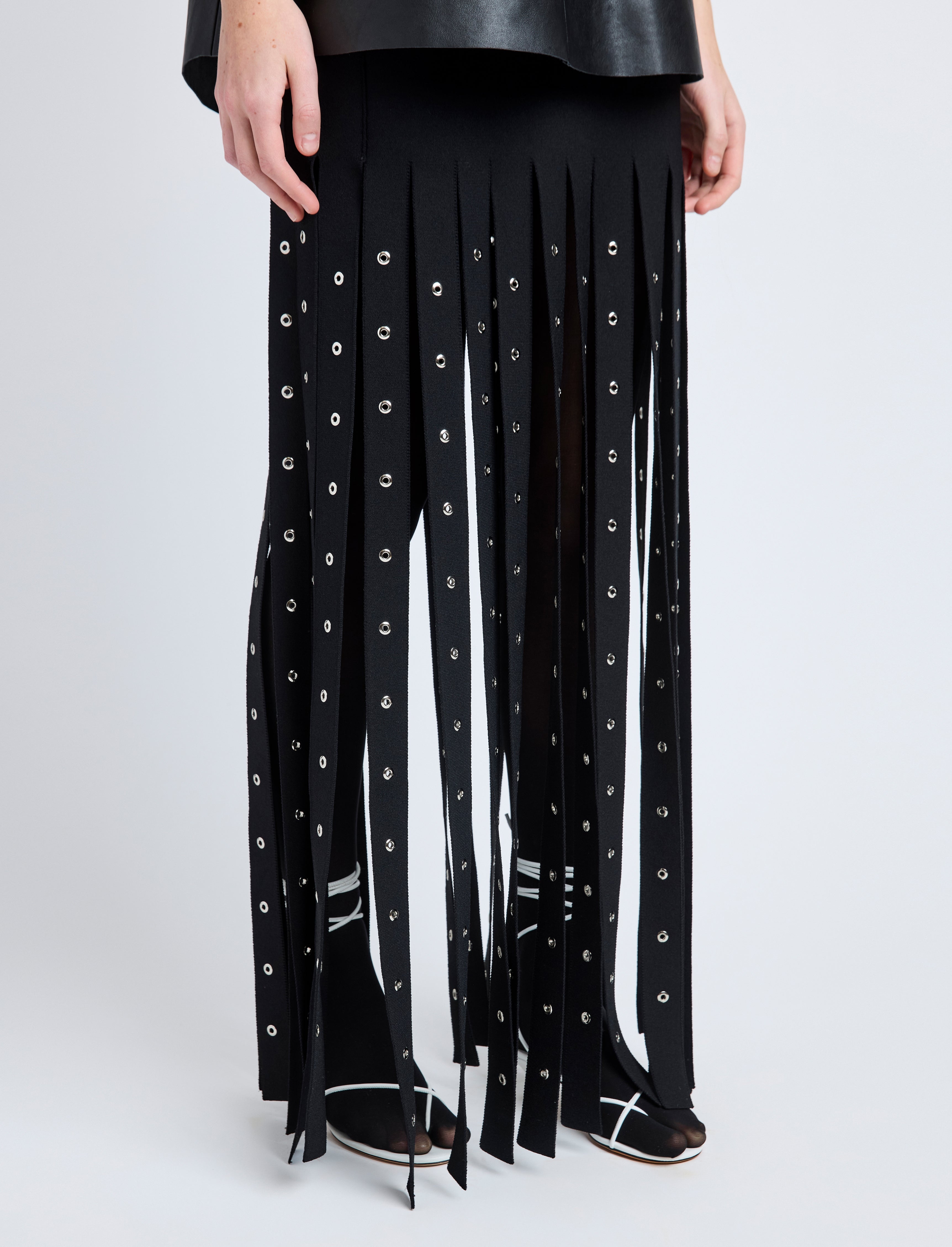 Effe Skirt in Compact Viscose Knit - 5