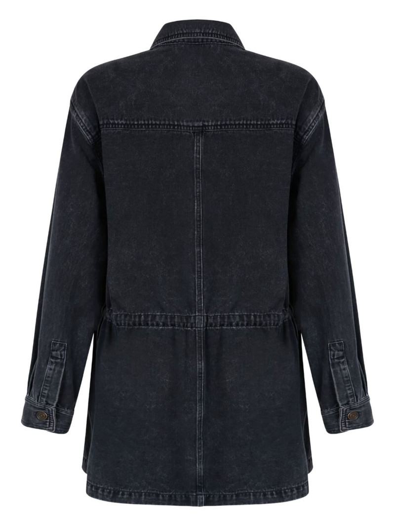 Isabel Marant button-fastening cotton denim jacket outlook