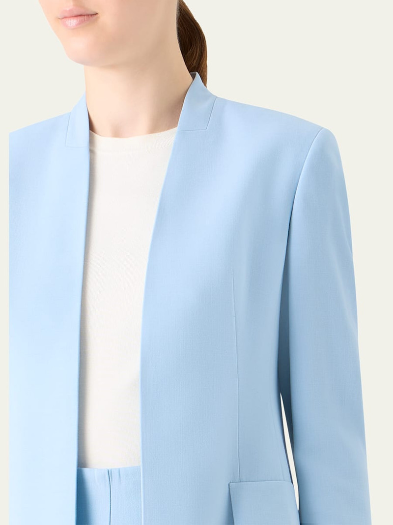 AKRIS Alvar Front Slits Open Blazer Jacket outlook