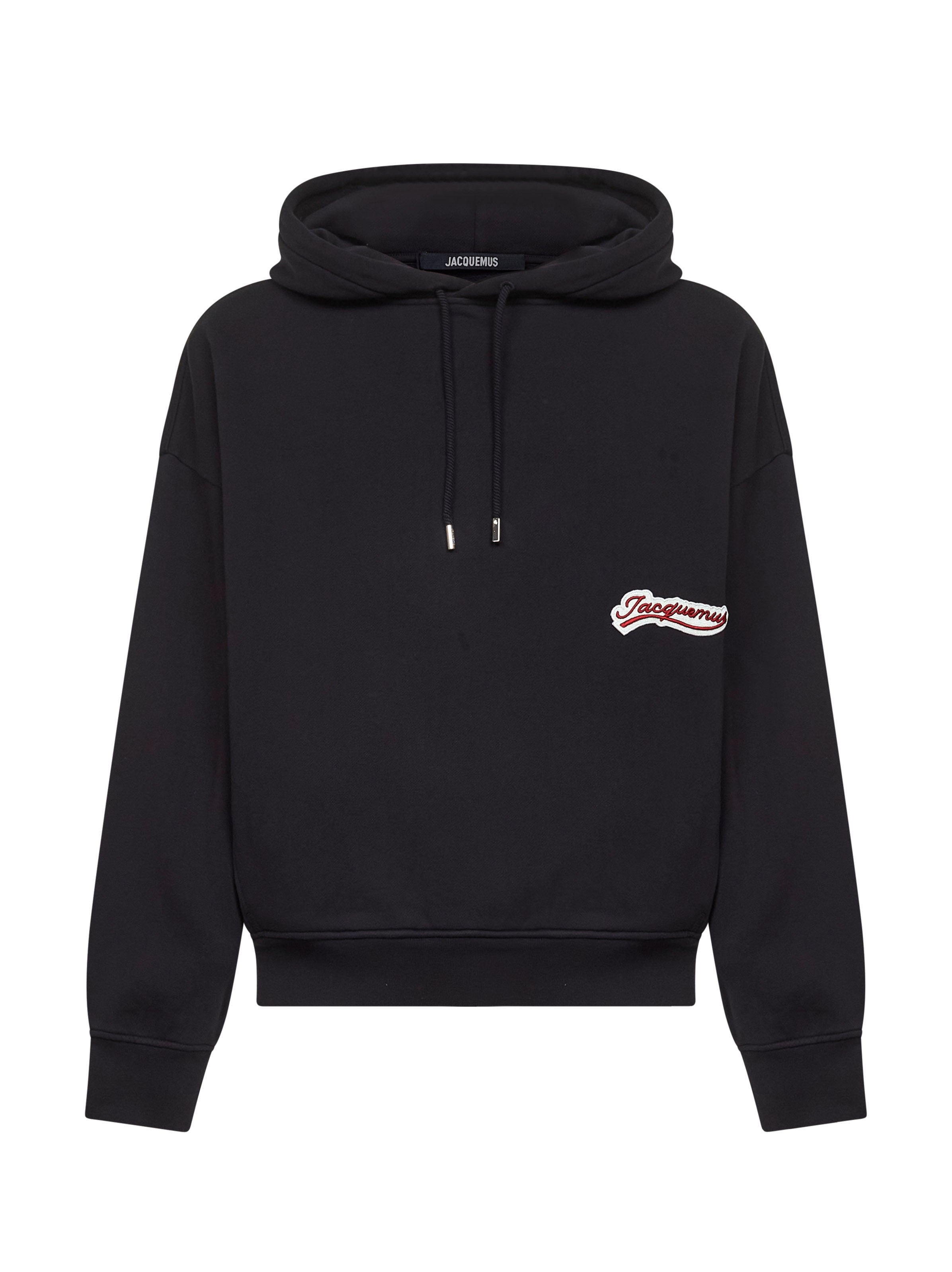 Blue Varsity embroidery hoodie - 1