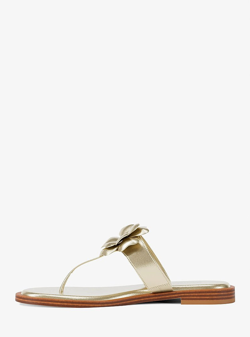 Callie Embellished Metallic Thong Sandal 3