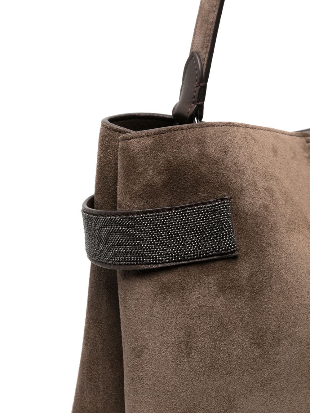 suede tote bag - 4