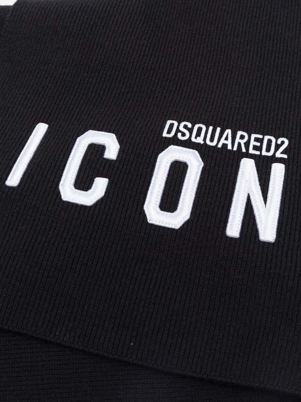 logo-print scarf - 3