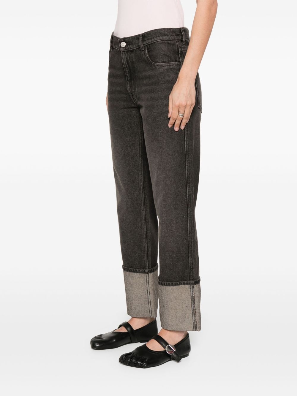 turn up-hem jeans - 3