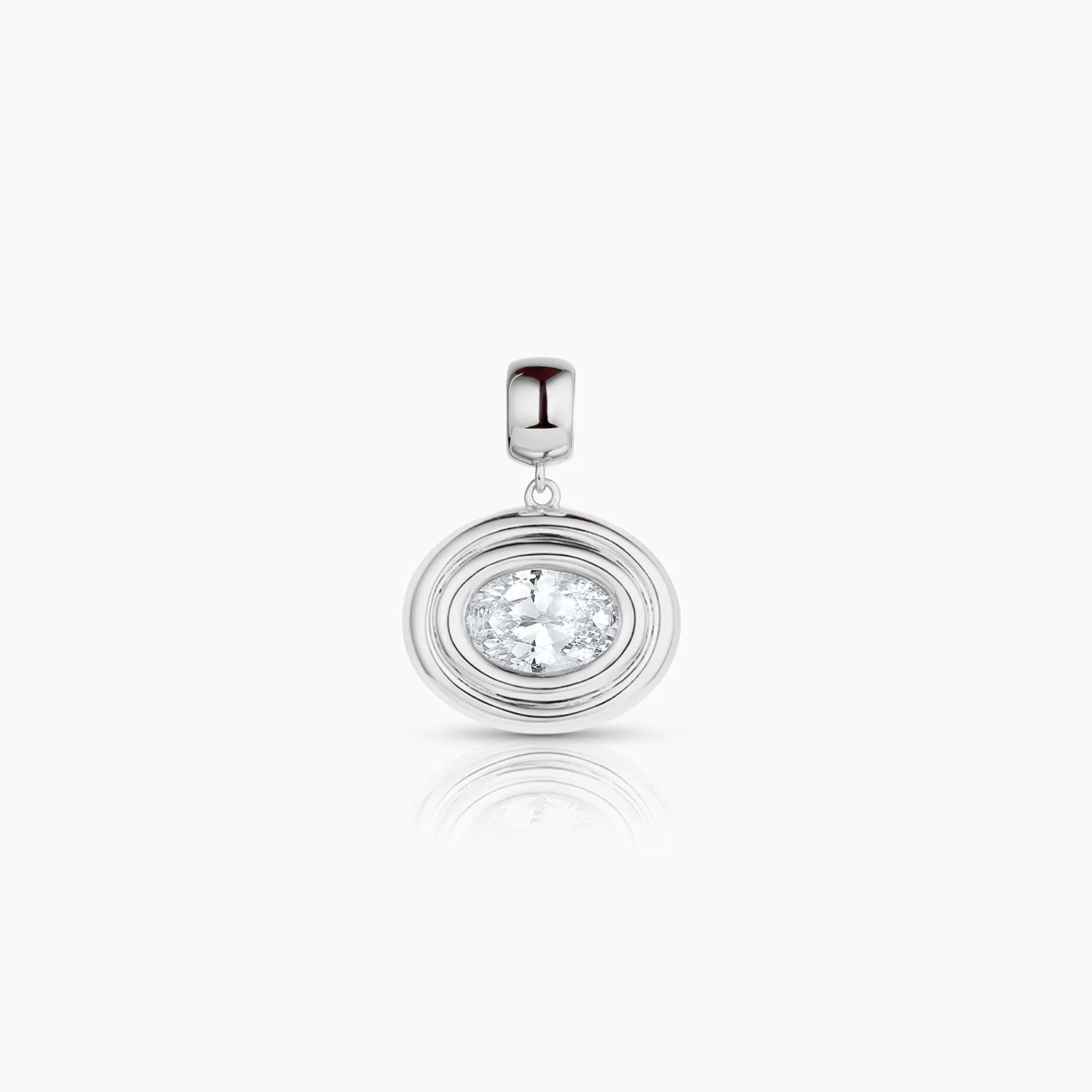 Starlet Oval Cubic Zirconia Bail - 1
