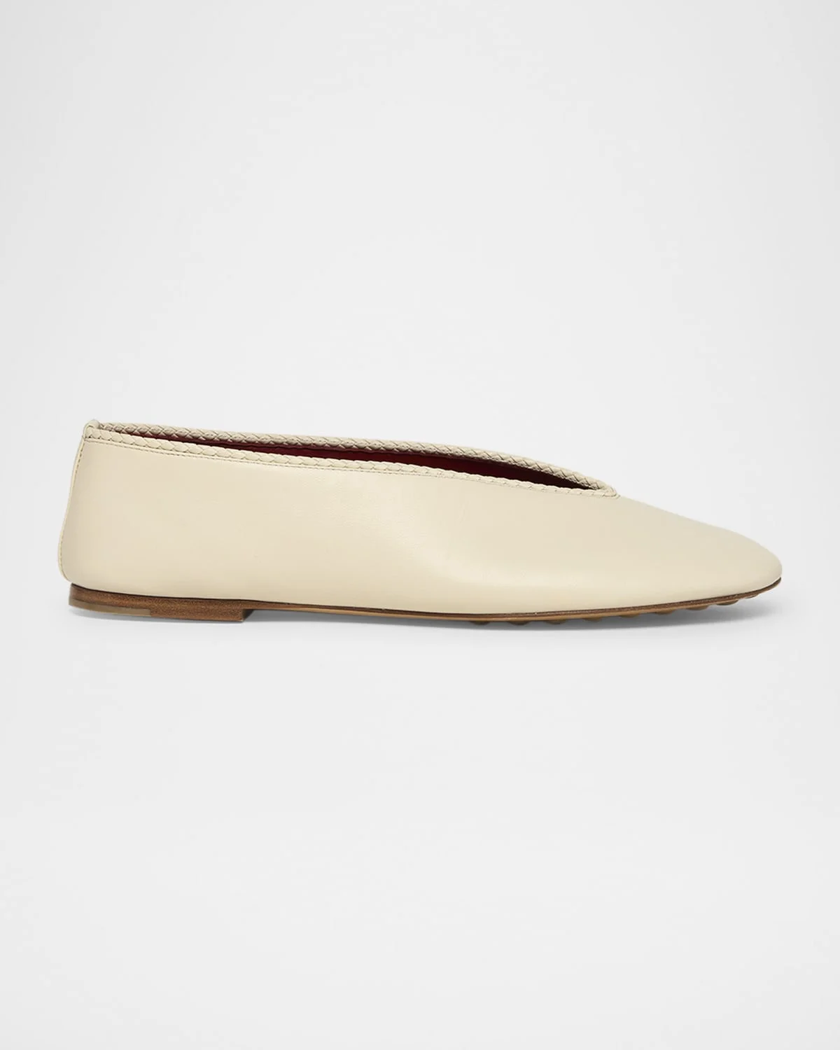 Lagoon Nappa Leather Ballerina Flats - 1