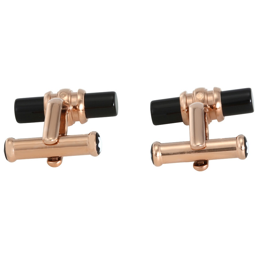 Montblanc Meisterstuck Gold-Tone Onyx Cufflinks 113395 - 3
