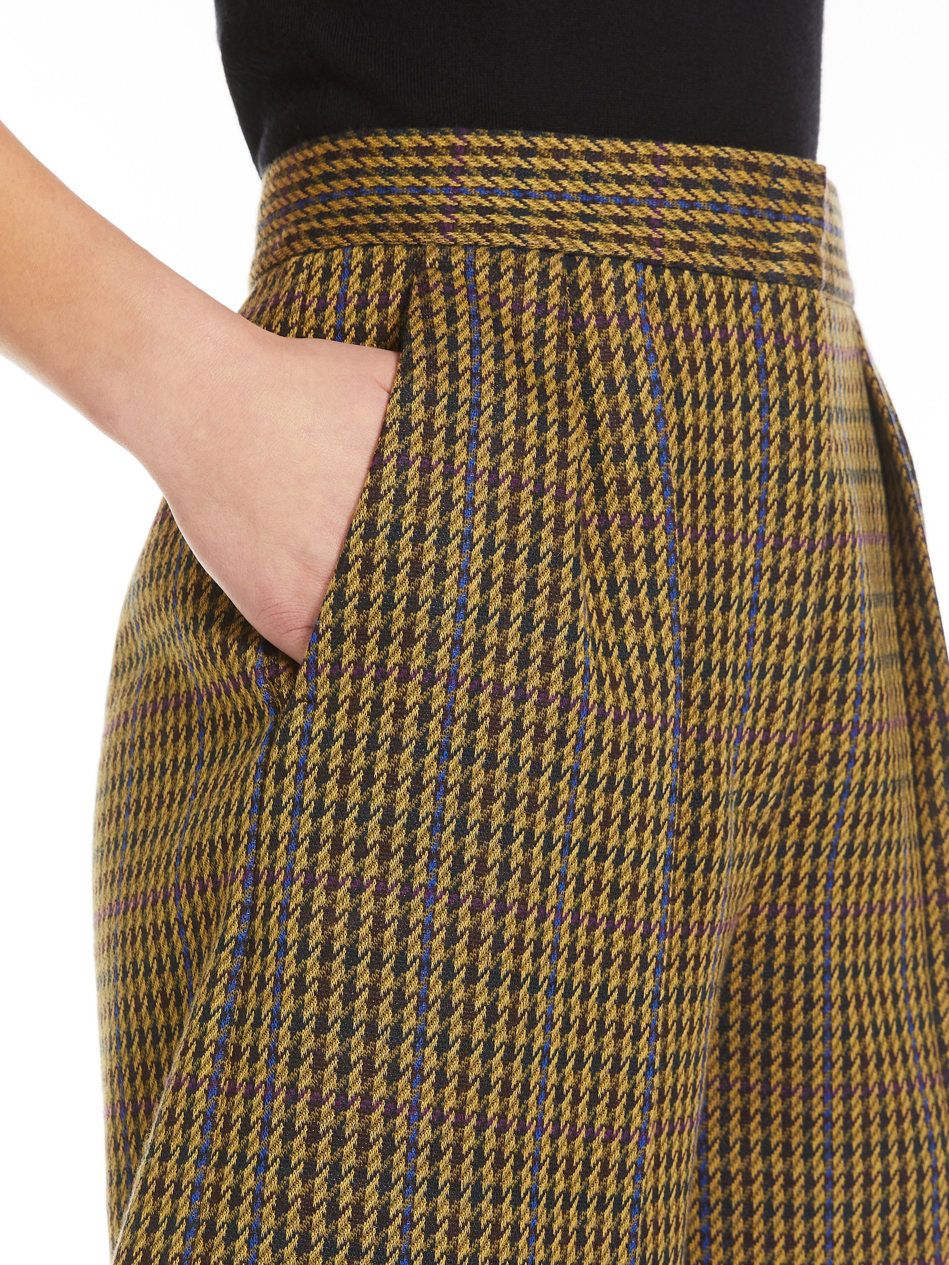 PATRONI Pied de Poule jersey shorts - 5