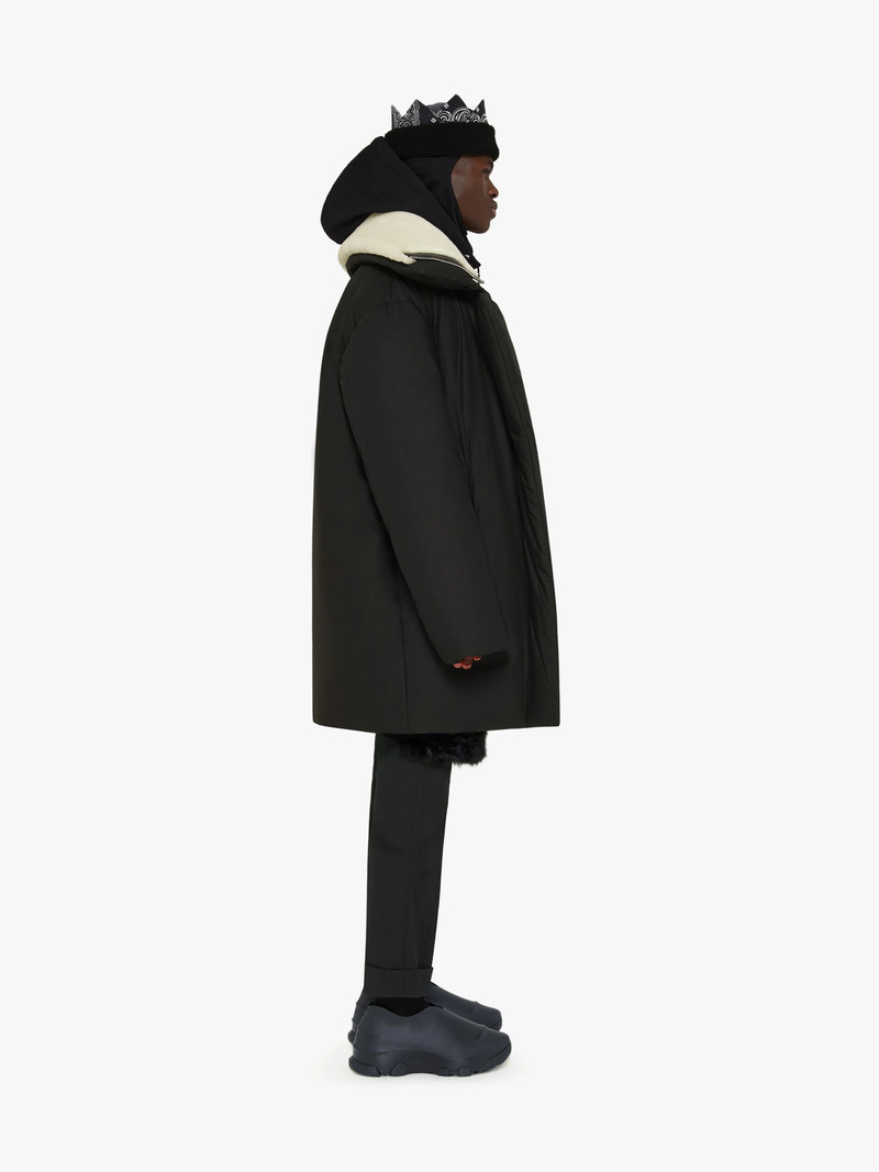 OVERSIZED PUFFA JACKET WITH FAUX FUR COLLAR 3