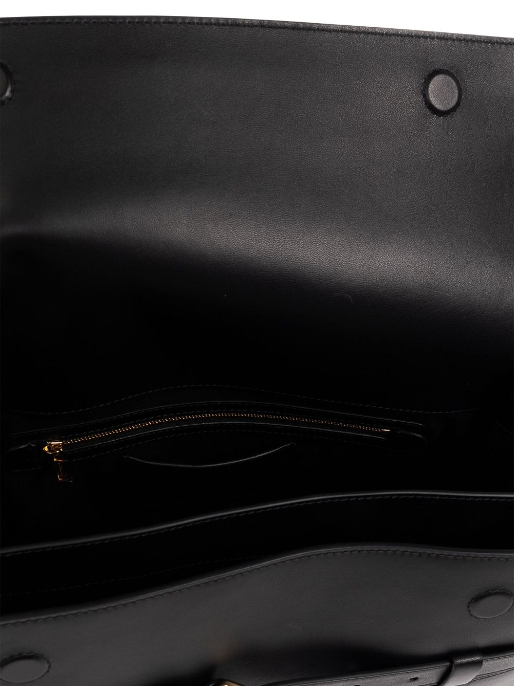 belted leather shoulder bag - 4