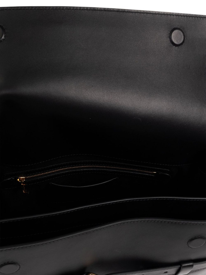 belted leather shoulder bag 4