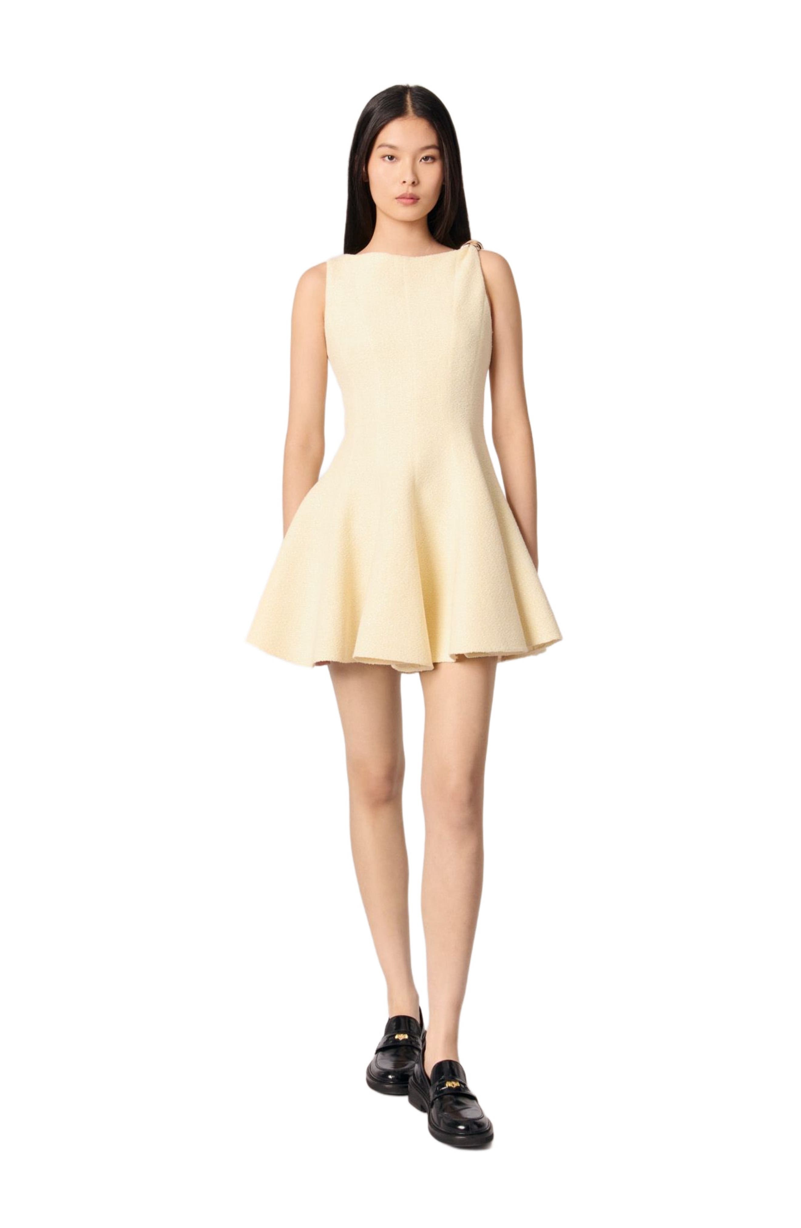 maje Short tweed dress in Yellow at Nordstrom - 1