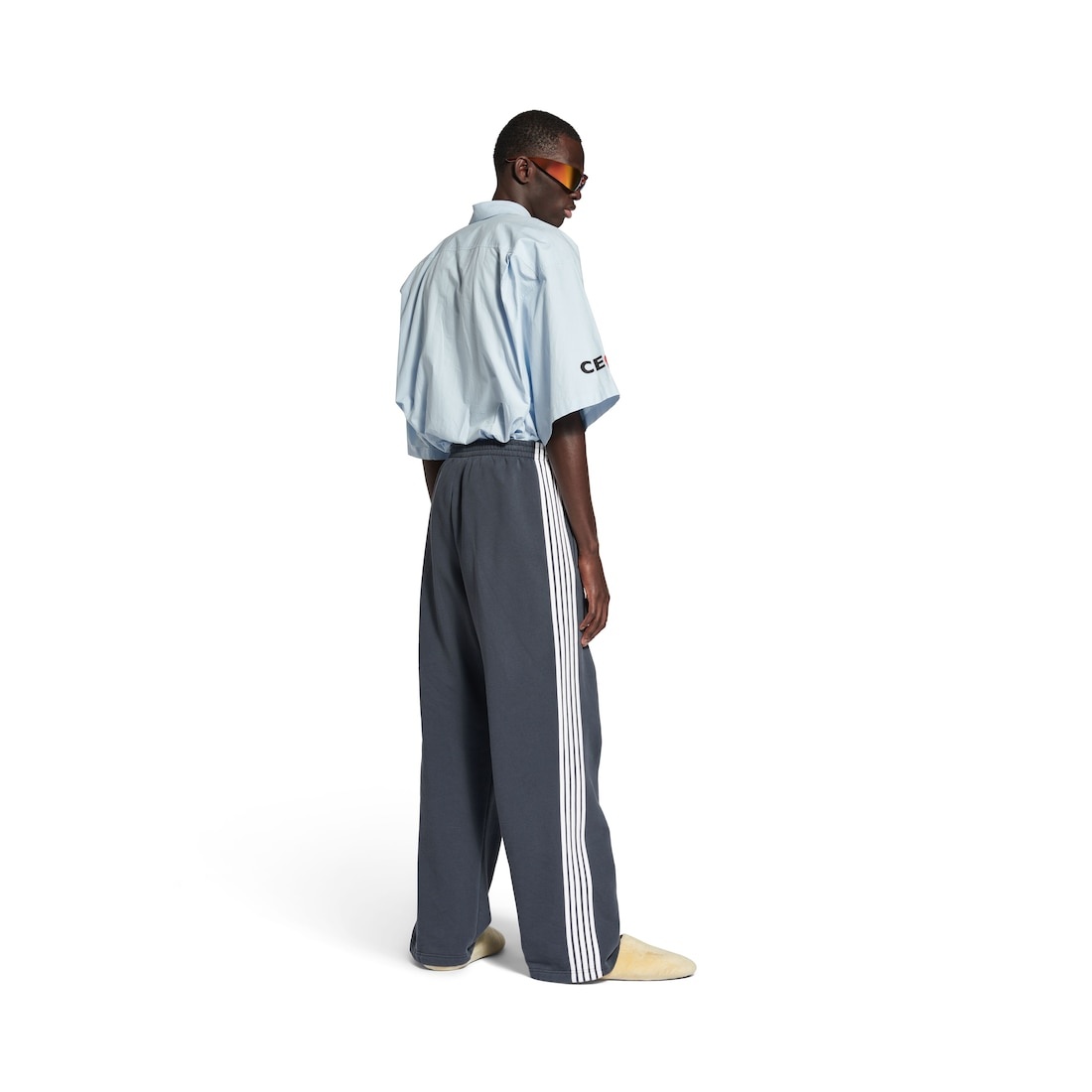 Men's Loop Sports Icon Baggy Sweatpants in Navy/white - 4