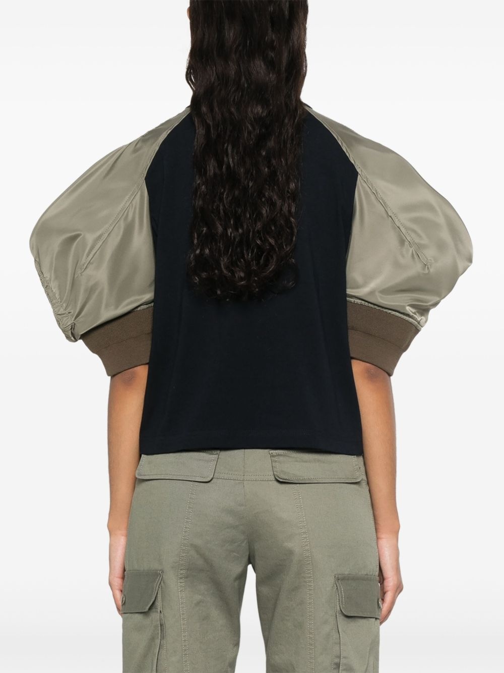 panelled T-shirt - 4