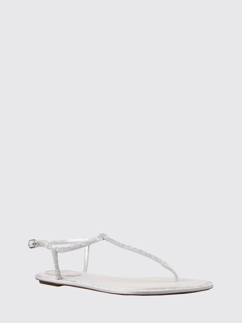 RENE CAOVILLA Rene Caovilla satin sandals with all-over rhinestones outlook