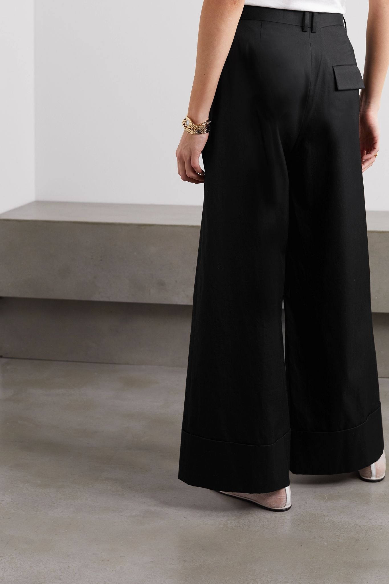 Carter cotton wide-leg pants  - 4